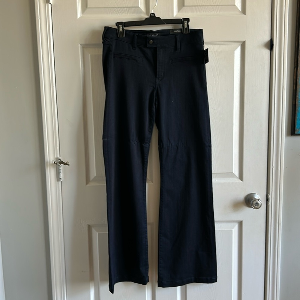 Liverpool Jeans Company Navy Wide-Leg Trousers